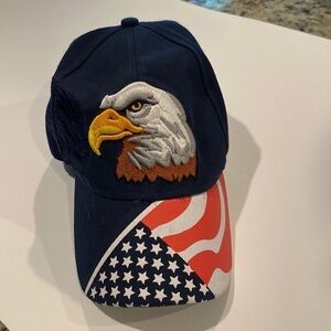 Hat - ball cap - Bald Eagle Velcro closure mens hat